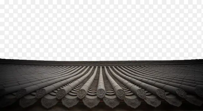 中国古代瓦片屋顶