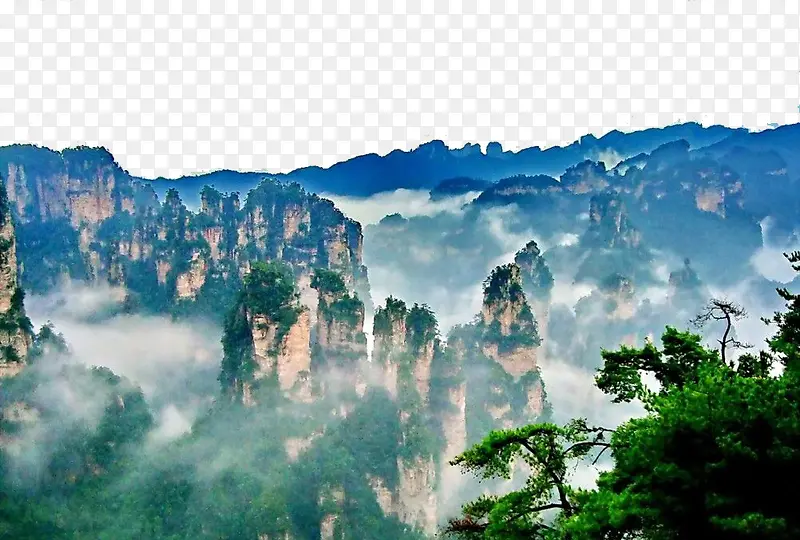 漂亮的张家界山峰PNG图片素材下载_图片编号ydoogwxj-免抠素材网
