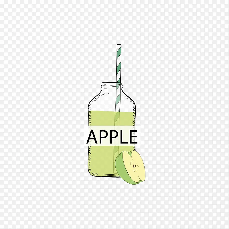 绿色苹果果汁