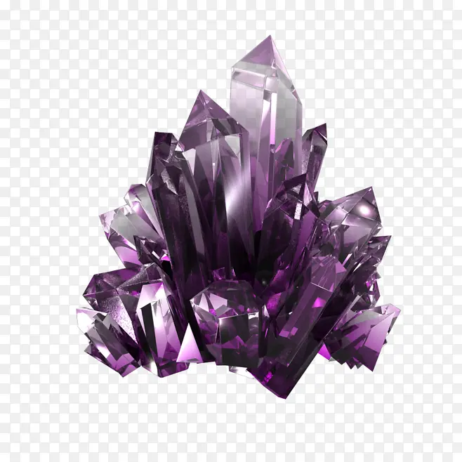 紫色水晶设计亮光