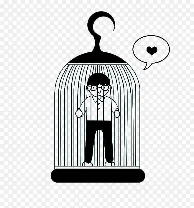 笼子里的人矢量素材PNG图片素材下载_图片编号yzooxmwb-免抠素材网