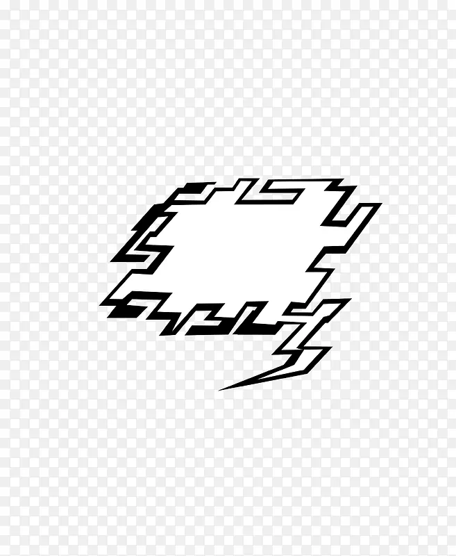 爆炸文本对话框psd素材