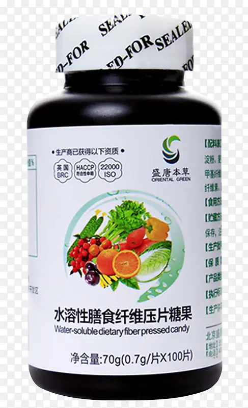 水溶性膳食纤维压片糖果