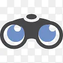 双筒望远镜Google-Plus-icons