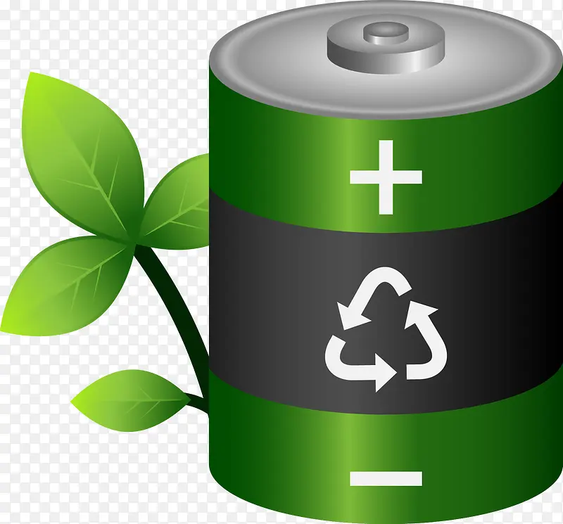 绿色节能环保电池图