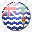 英国的印度海洋领土国旗国圆形世