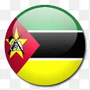 莫桑比克国旗国圆形世界旗