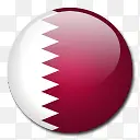 卡塔尔国旗国圆形世界旗