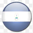 尼加拉瓜国旗国圆形世界旗