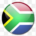南非洲国旗国圆形世界旗