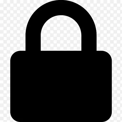 锁安全解锁平坦的Icons作为自由