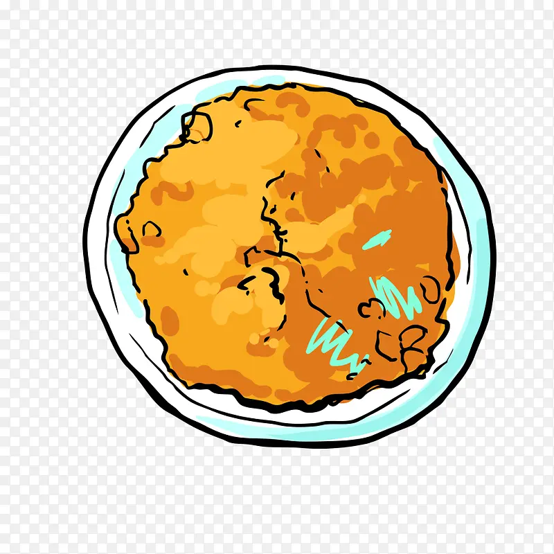 矢量泰国美食文化咖喱饭