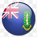英国的处女岛国旗国圆形世界旗