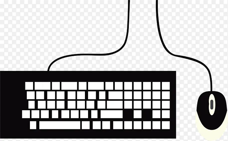 矢量键盘和鼠标