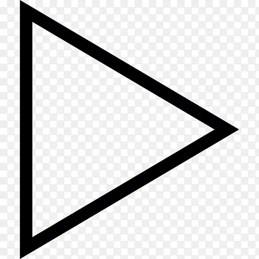 三角形播放按钮图标