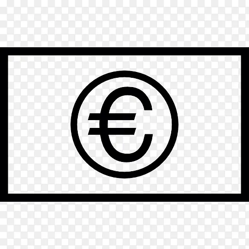 欧元钞票图标