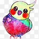 鹦鹉小鸟动物卡通元素