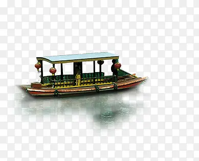 古代船 中国风 江南游船