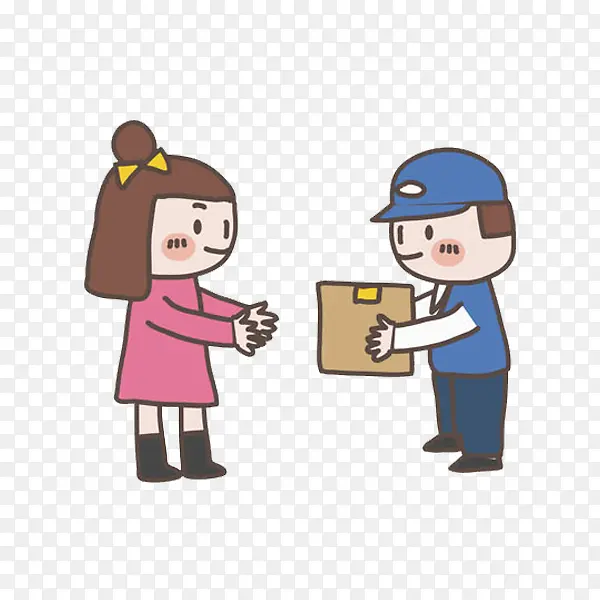 送快递的人