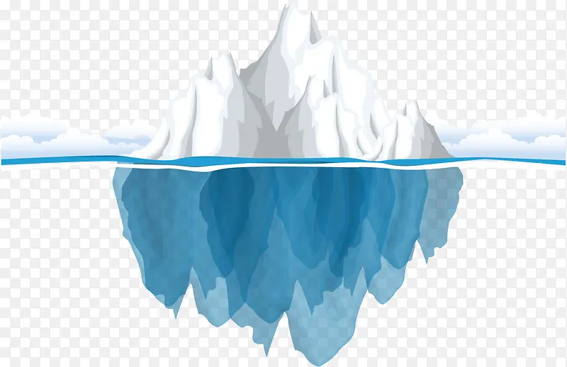 南极完整冰山