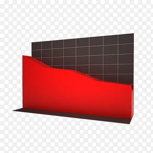 Single 红色区域图表-图