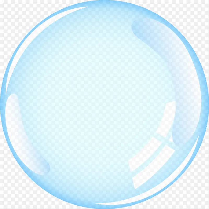 单独一个矢量透明气泡