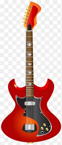 红色电吉他免抠素材