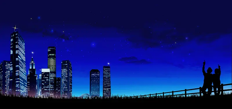 浪漫星空效果图背景banner