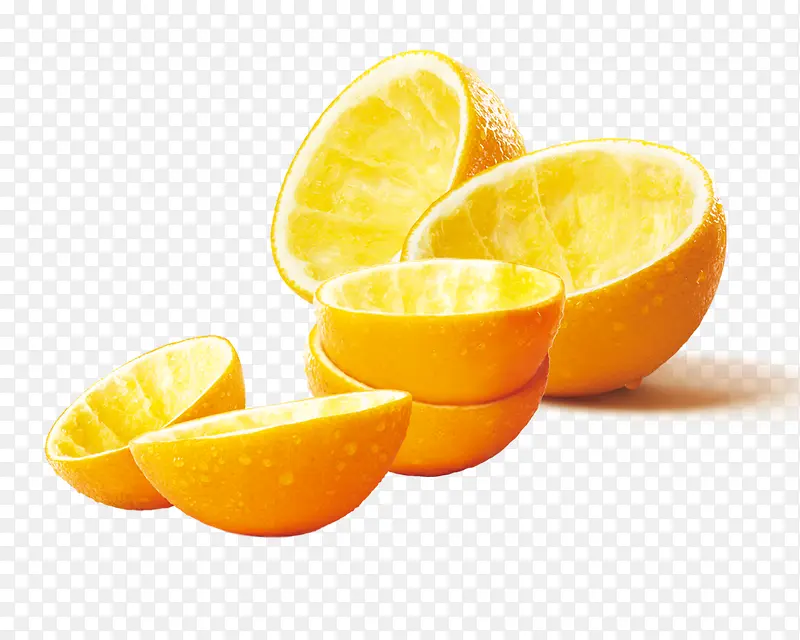 被挖空的橙子