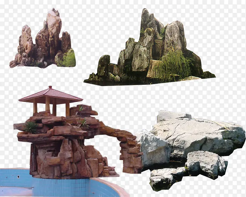 石头雕塑造型素材