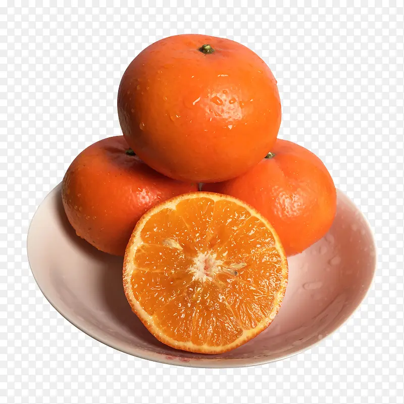 大果皇帝柑橘子贡柑实物免抠