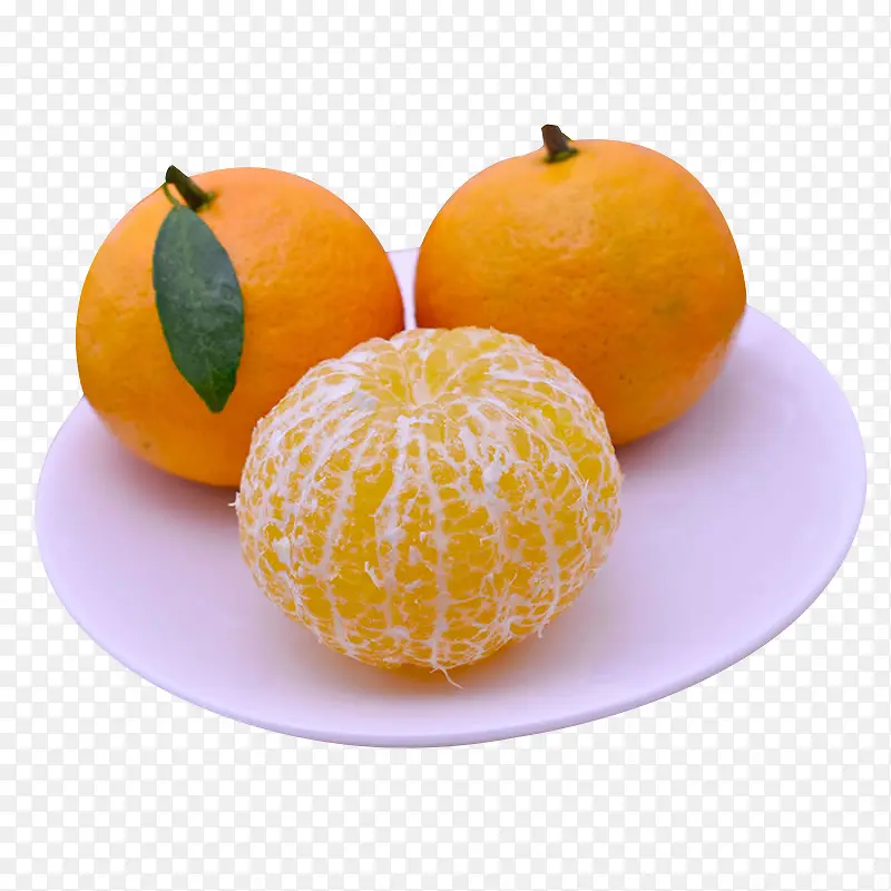 柑橘手剥橙皇帝柑实物免抠