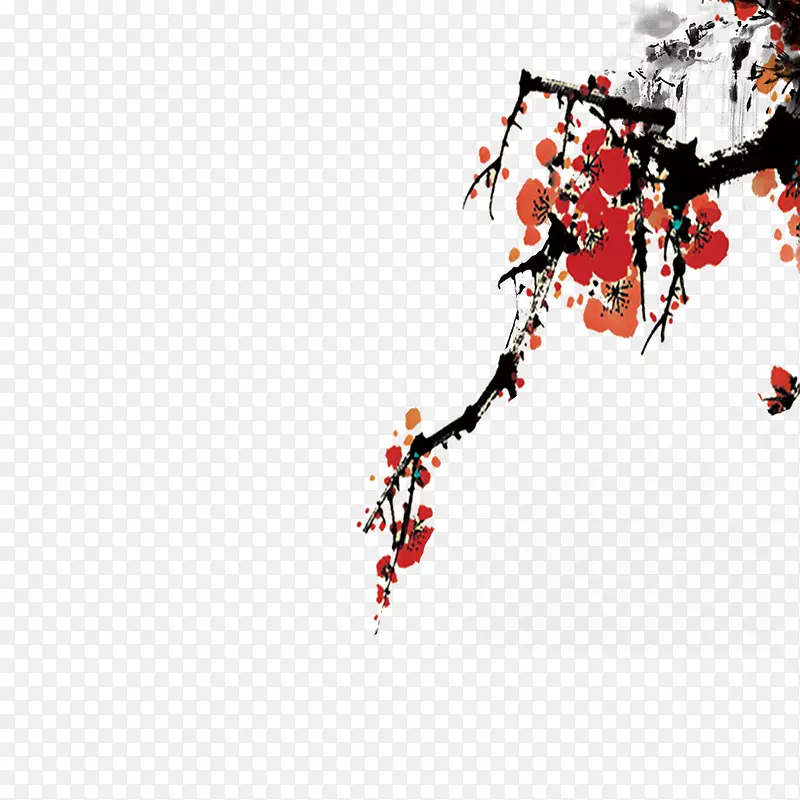 红色现代节日装饰