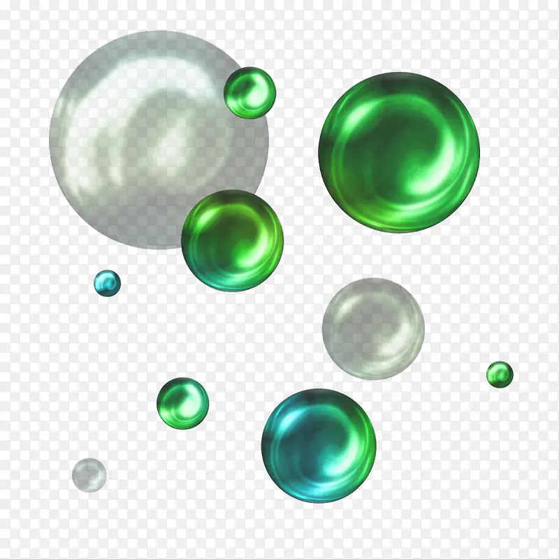 绿色水珠