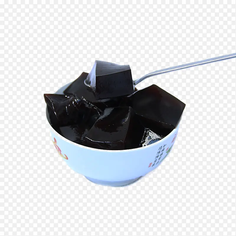 产品实物烧仙草黑凉粉一碗