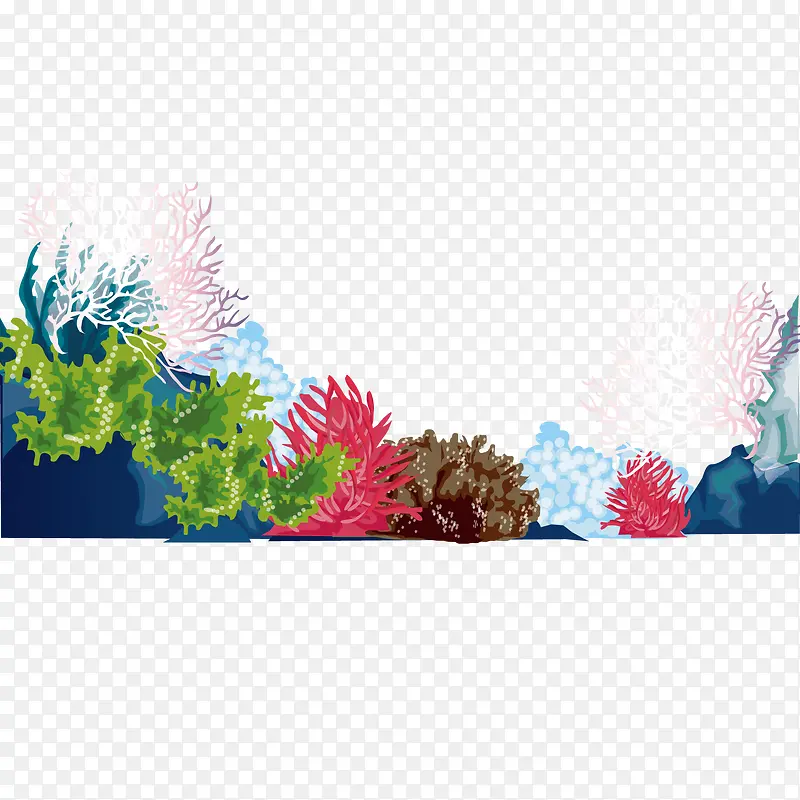卡通珊瑚群