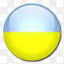乌克兰国旗国圆形世界旗