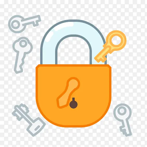 关键锁隐私保护安全安全小东西的