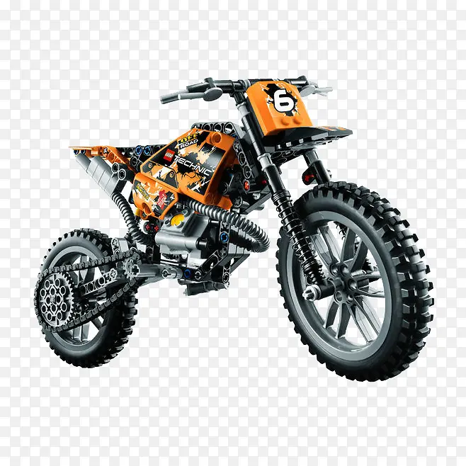 乐高机器人摩托车玩具