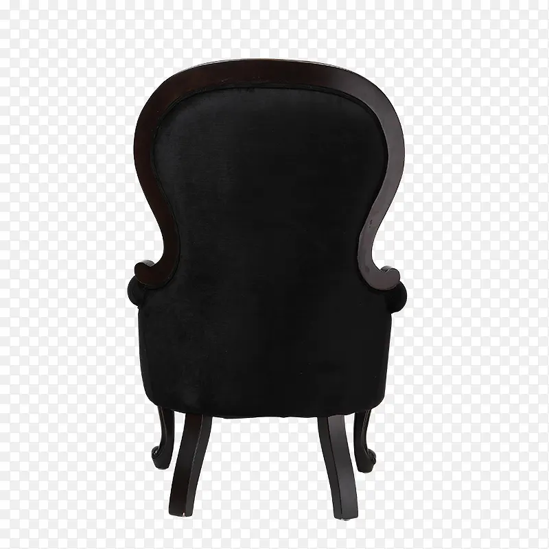 黑色欧式单人沙发