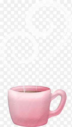 粉色茶杯