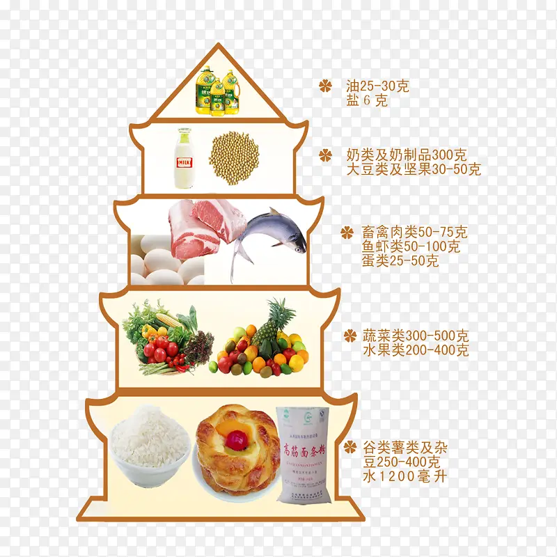 合理膳食金字塔