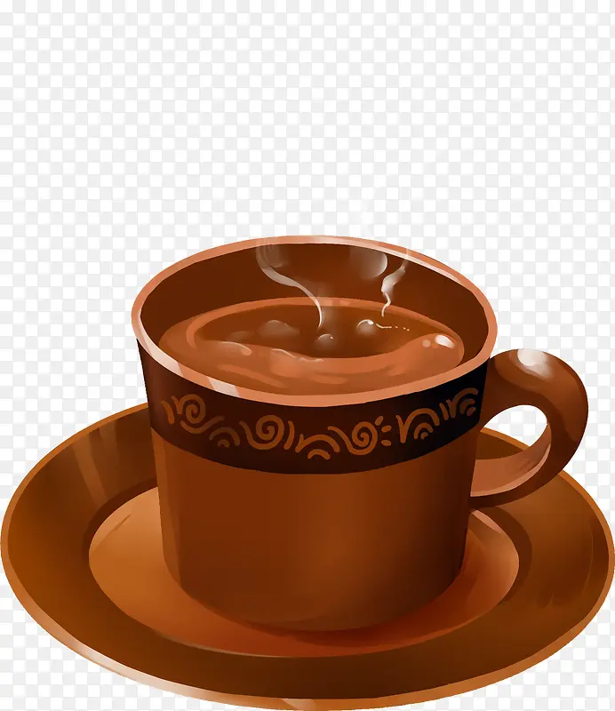 咖啡色的咖啡杯