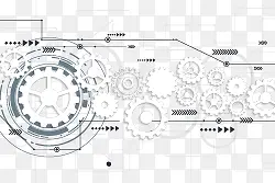 精美齿轮背景矢量