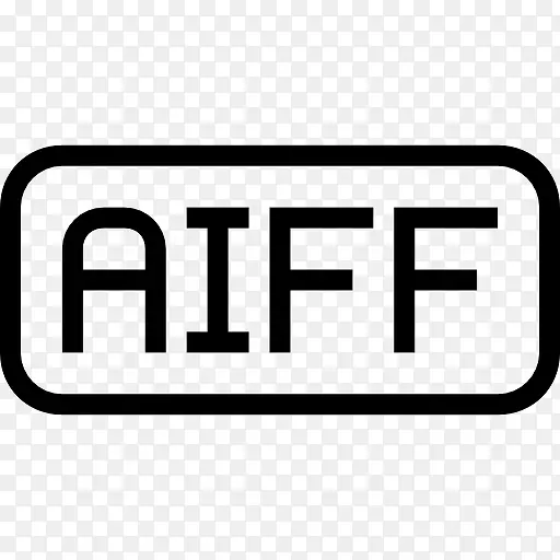 AIFF文件圆角矩形界面符号图标