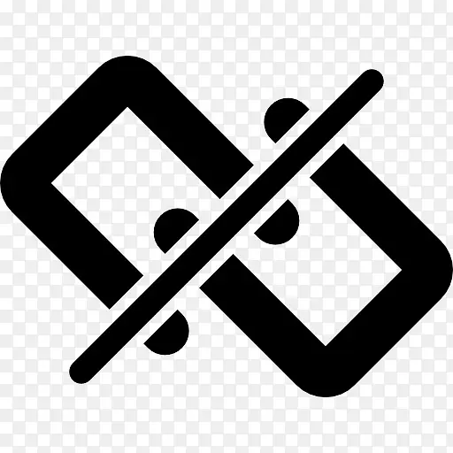 断开的链接接口符号链与斜线图标PNG图片素材下载_图片编号qwwgoxjk-免抠素材网