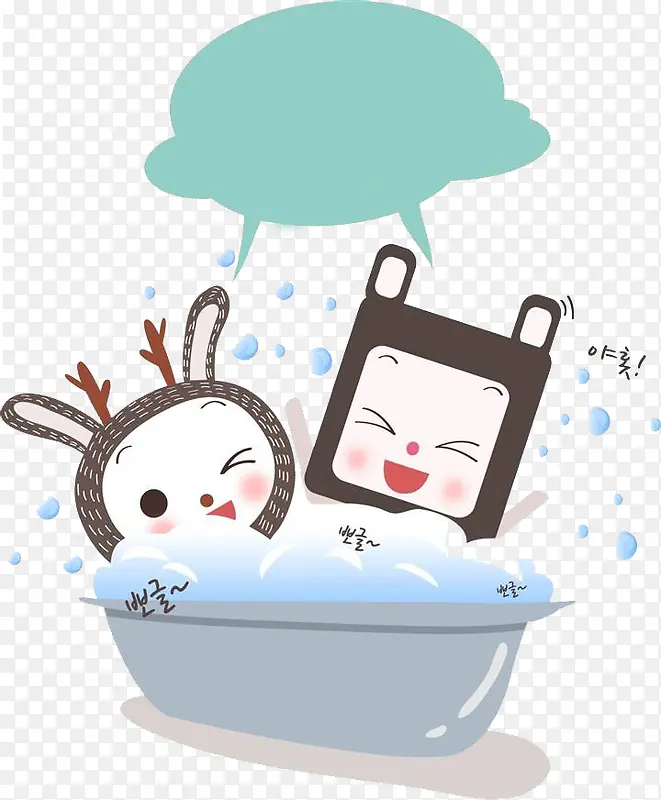 扁平化泡泡浴