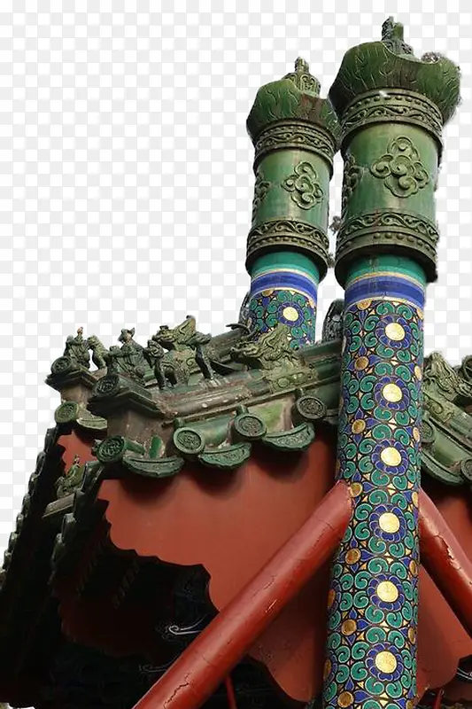 中国古代房屋中国龙柱