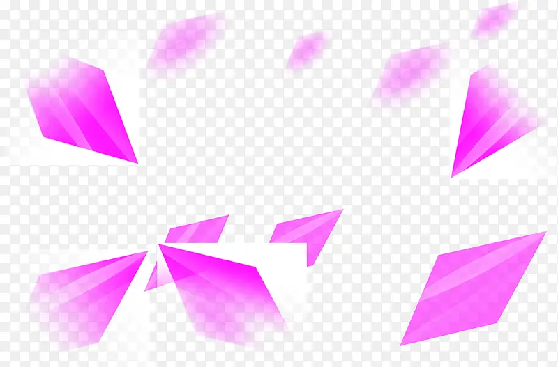 粉色菱形碎片七夕情人节