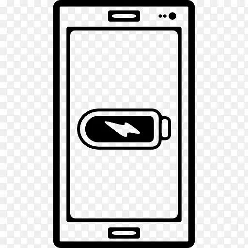全电池状态符号在手机屏幕上图标